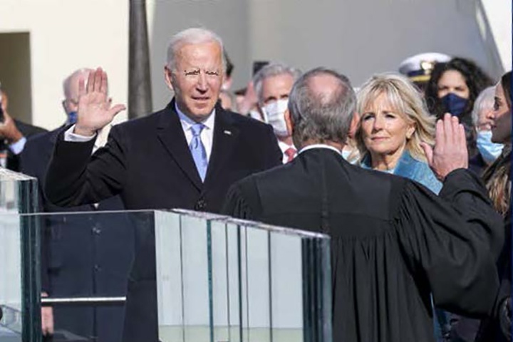 Joe Biden Swearing in as president